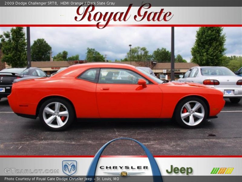 HEMI Orange / Dark Slate Gray 2009 Dodge Challenger SRT8