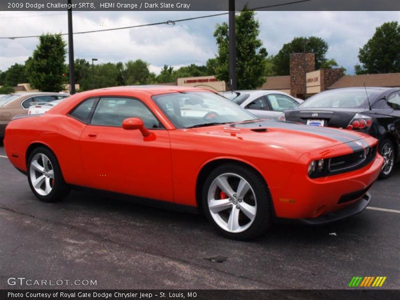 HEMI Orange / Dark Slate Gray 2009 Dodge Challenger SRT8
