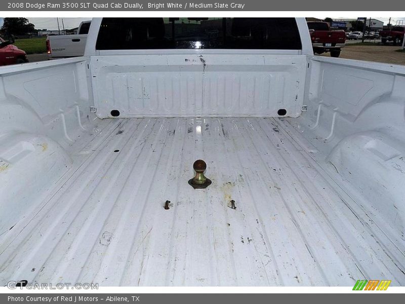 Bright White / Medium Slate Gray 2008 Dodge Ram 3500 SLT Quad Cab Dually