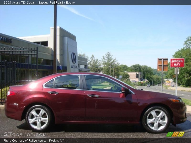 Basque Red Pearl / Ebony 2009 Acura TSX Sedan