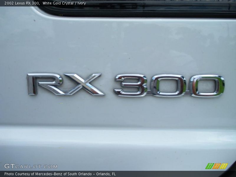 White Gold Crystal / Ivory 2002 Lexus RX 300