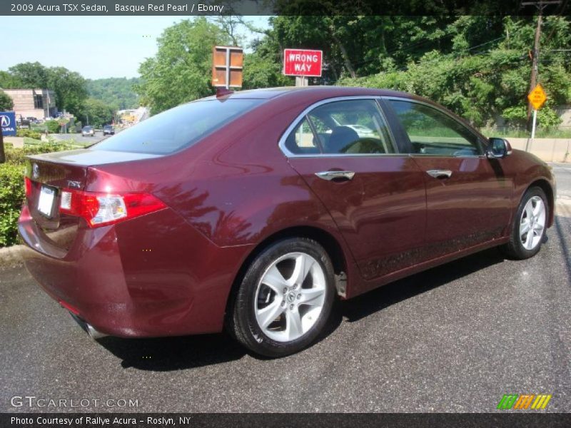 Basque Red Pearl / Ebony 2009 Acura TSX Sedan