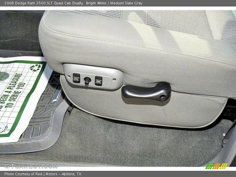 Bright White / Medium Slate Gray 2008 Dodge Ram 3500 SLT Quad Cab Dually