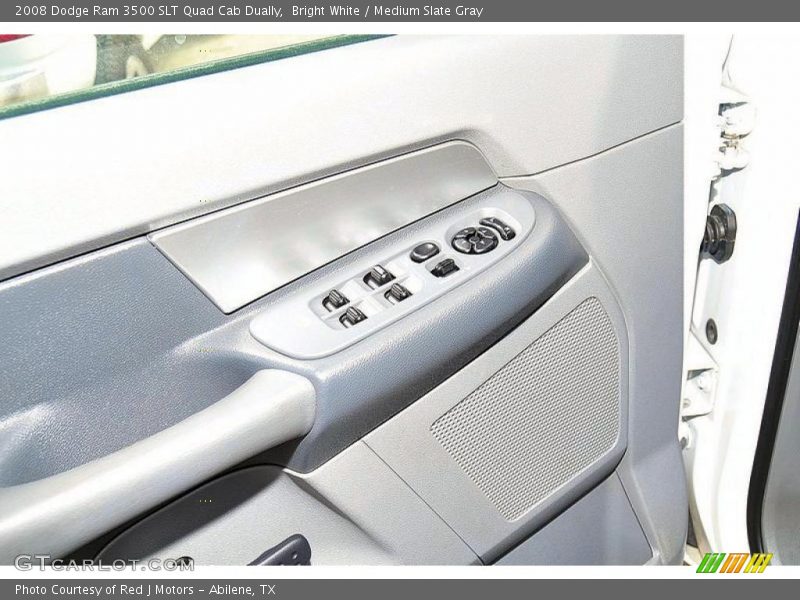 Bright White / Medium Slate Gray 2008 Dodge Ram 3500 SLT Quad Cab Dually