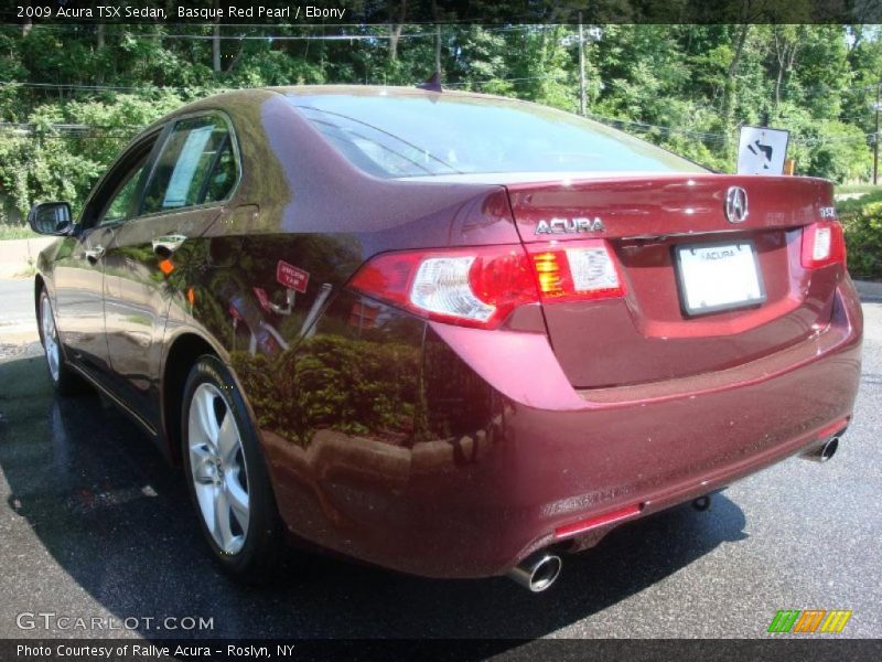 Basque Red Pearl / Ebony 2009 Acura TSX Sedan