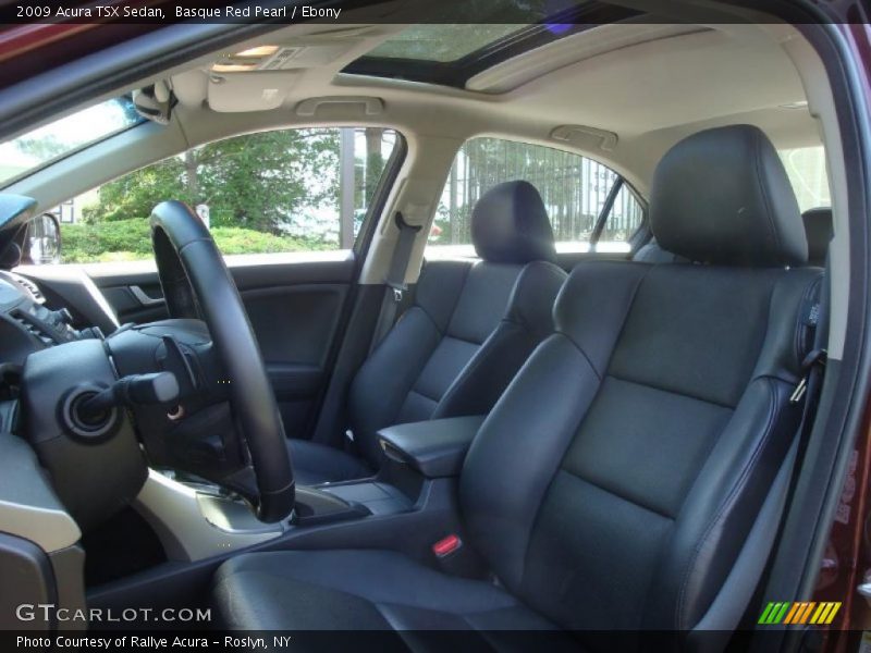 Basque Red Pearl / Ebony 2009 Acura TSX Sedan