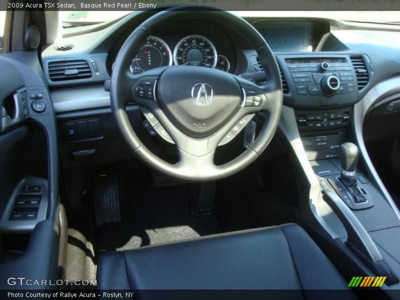 Basque Red Pearl / Ebony 2009 Acura TSX Sedan