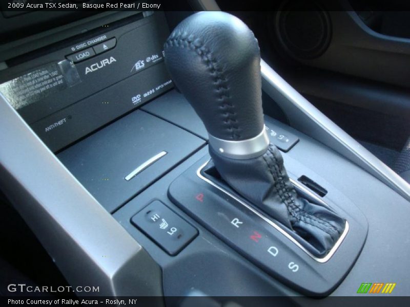 Basque Red Pearl / Ebony 2009 Acura TSX Sedan