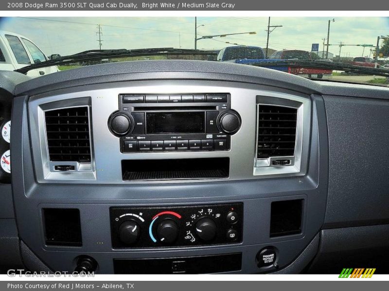 Bright White / Medium Slate Gray 2008 Dodge Ram 3500 SLT Quad Cab Dually