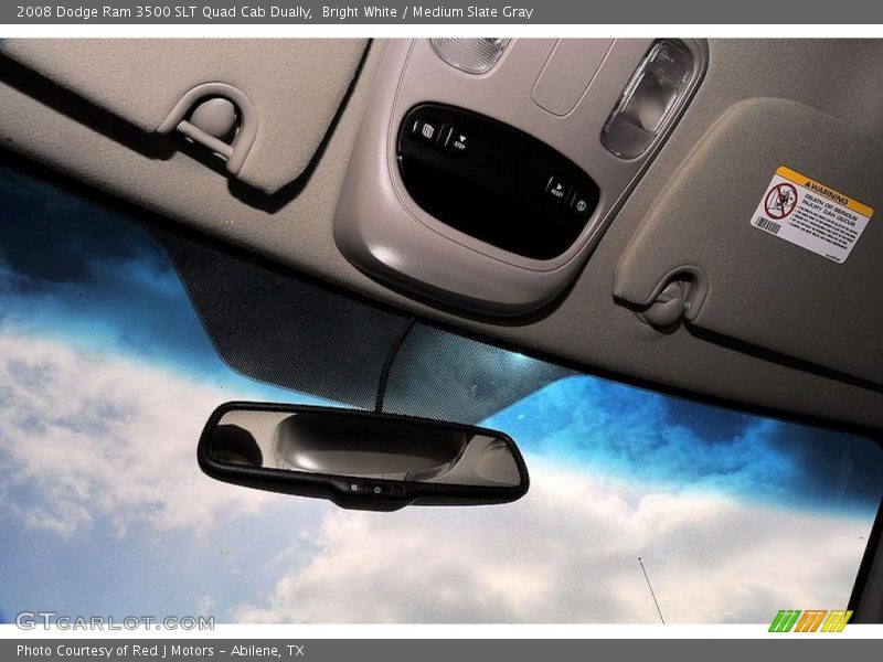 Bright White / Medium Slate Gray 2008 Dodge Ram 3500 SLT Quad Cab Dually