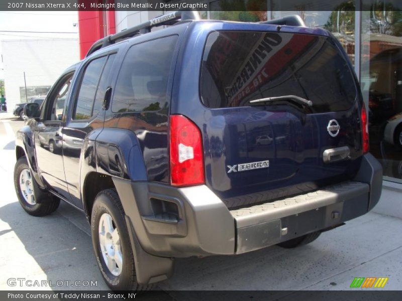 Midnight Blue Metallic / Desert/Graphite 2007 Nissan Xterra X 4x4