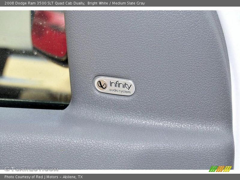 Bright White / Medium Slate Gray 2008 Dodge Ram 3500 SLT Quad Cab Dually
