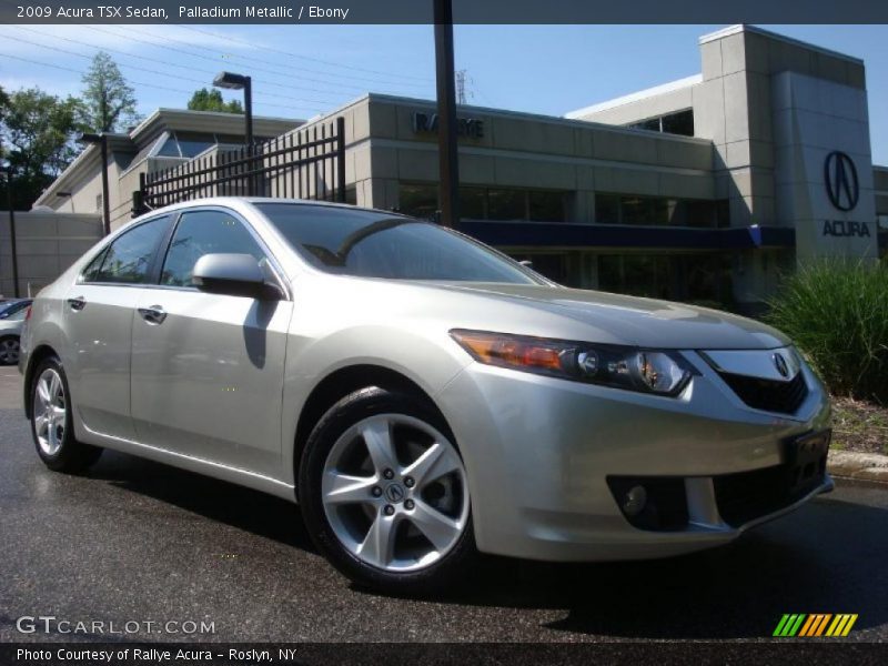 Palladium Metallic / Ebony 2009 Acura TSX Sedan