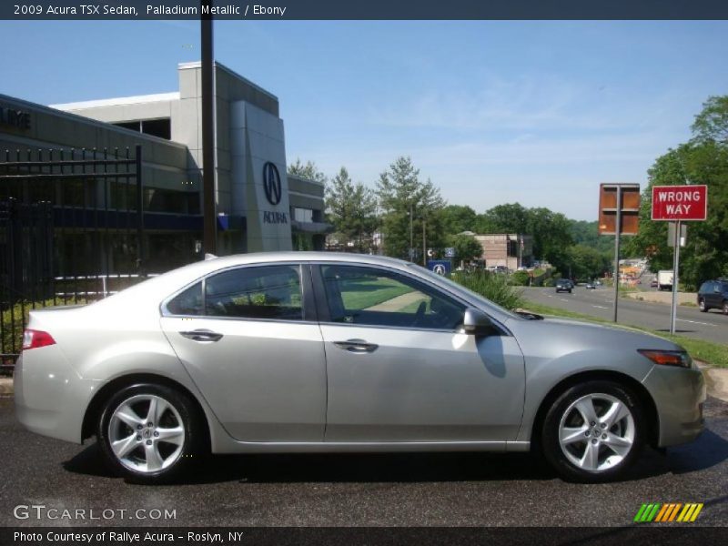 Palladium Metallic / Ebony 2009 Acura TSX Sedan