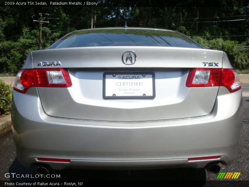Palladium Metallic / Ebony 2009 Acura TSX Sedan