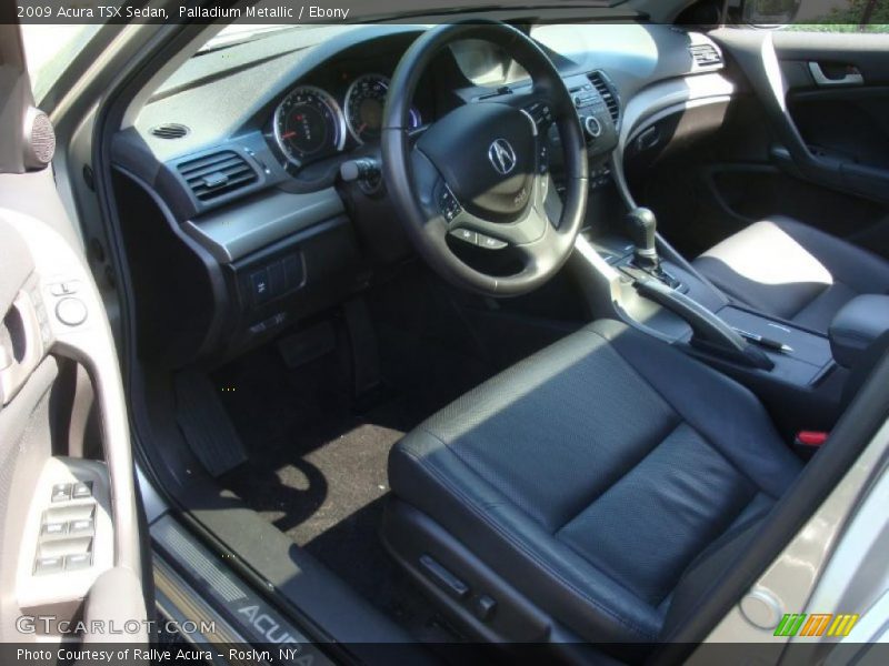 Palladium Metallic / Ebony 2009 Acura TSX Sedan