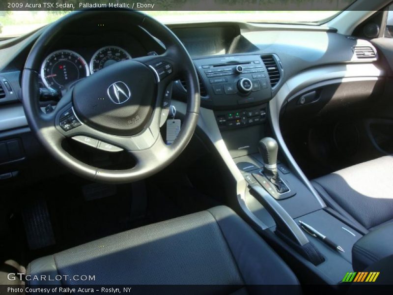 Palladium Metallic / Ebony 2009 Acura TSX Sedan