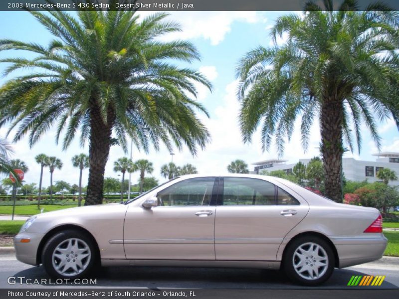 Desert Silver Metallic / Java 2003 Mercedes-Benz S 430 Sedan