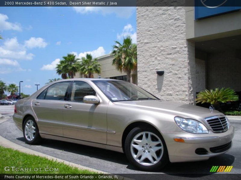 Desert Silver Metallic / Java 2003 Mercedes-Benz S 430 Sedan