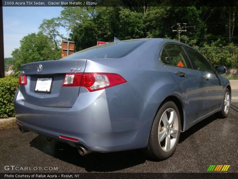 Glacier Blue Metallic / Ebony 2009 Acura TSX Sedan