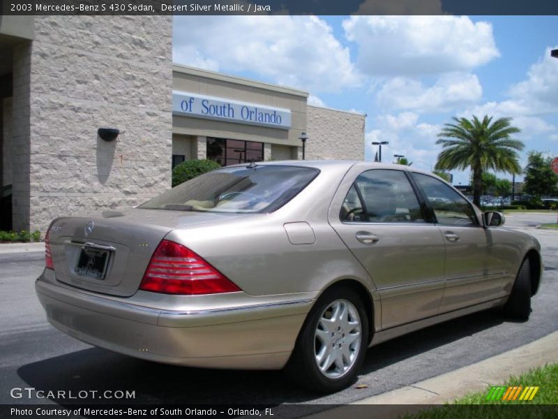 Desert Silver Metallic / Java 2003 Mercedes-Benz S 430 Sedan