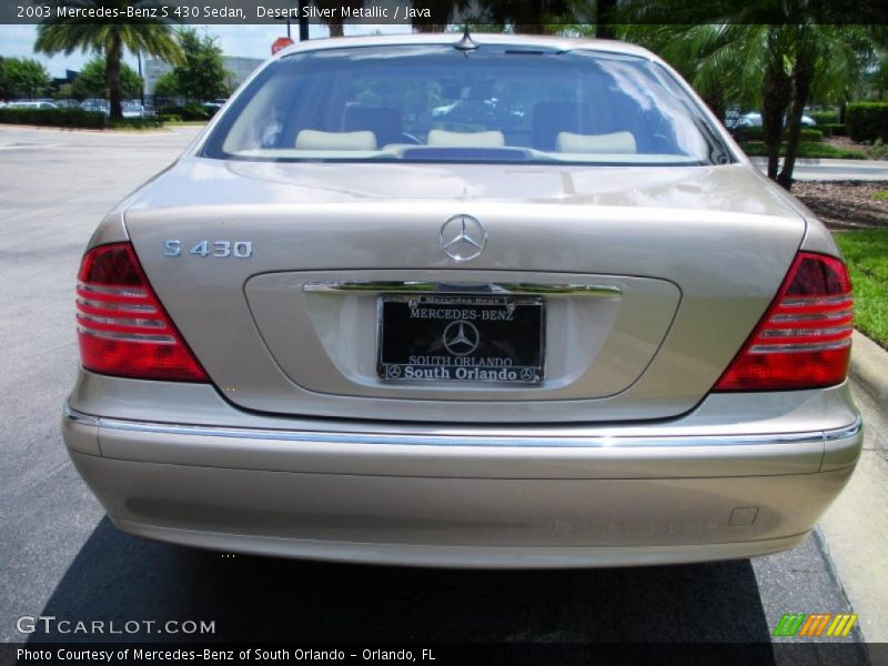 Desert Silver Metallic / Java 2003 Mercedes-Benz S 430 Sedan