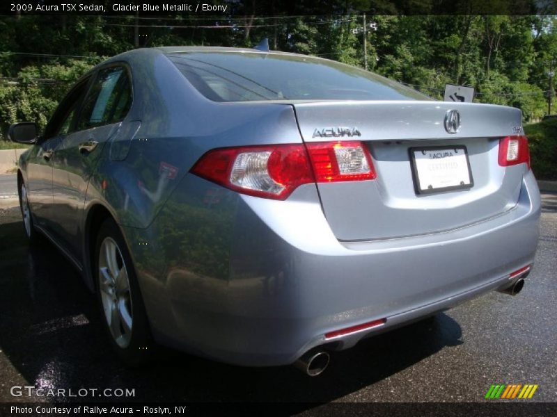 Glacier Blue Metallic / Ebony 2009 Acura TSX Sedan