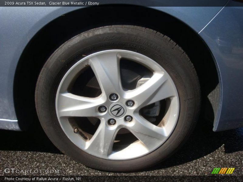 Glacier Blue Metallic / Ebony 2009 Acura TSX Sedan