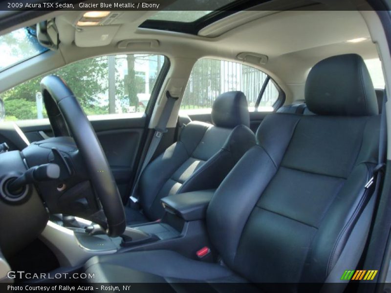 Glacier Blue Metallic / Ebony 2009 Acura TSX Sedan