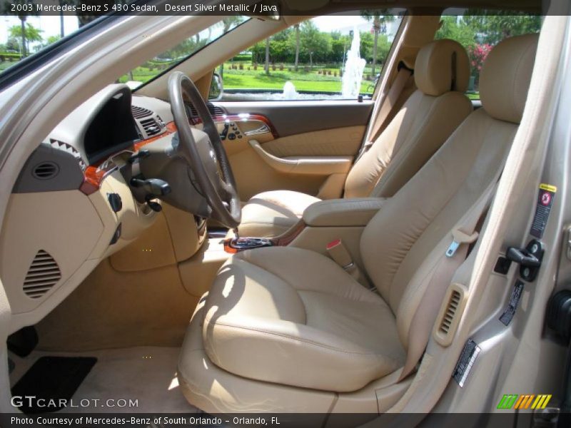 Desert Silver Metallic / Java 2003 Mercedes-Benz S 430 Sedan