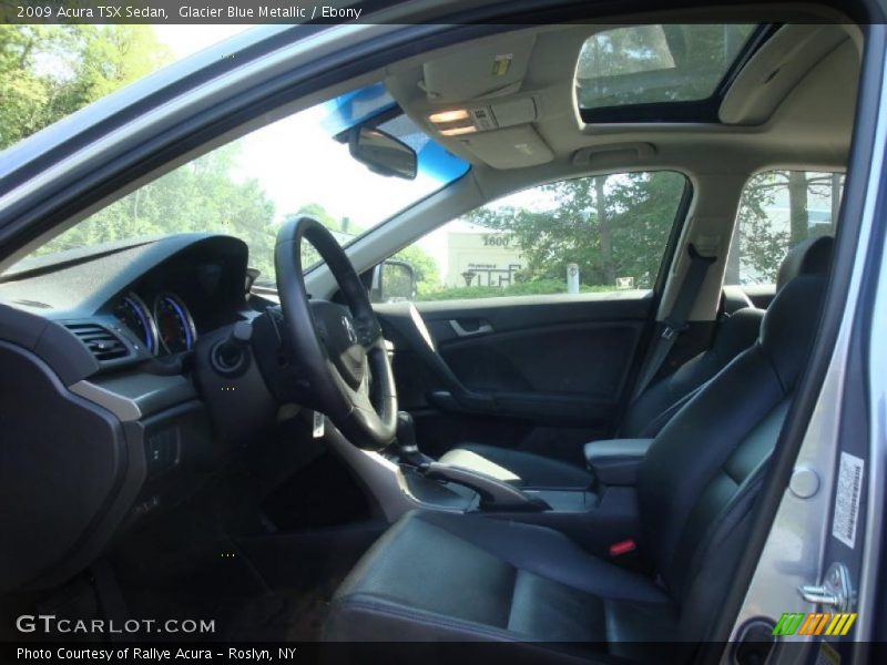 Glacier Blue Metallic / Ebony 2009 Acura TSX Sedan