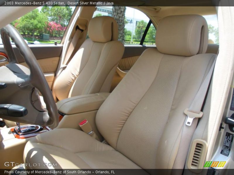 Desert Silver Metallic / Java 2003 Mercedes-Benz S 430 Sedan