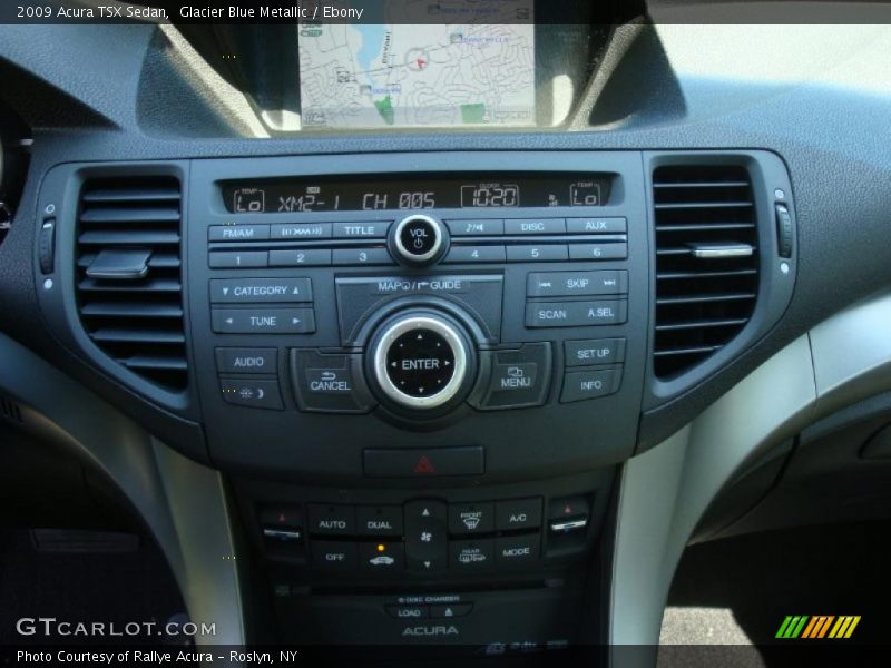 Glacier Blue Metallic / Ebony 2009 Acura TSX Sedan