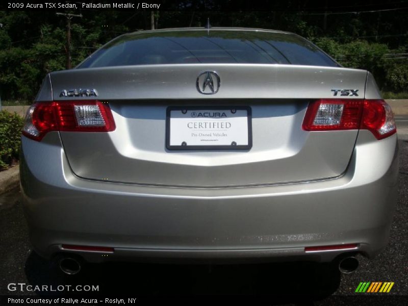 Palladium Metallic / Ebony 2009 Acura TSX Sedan