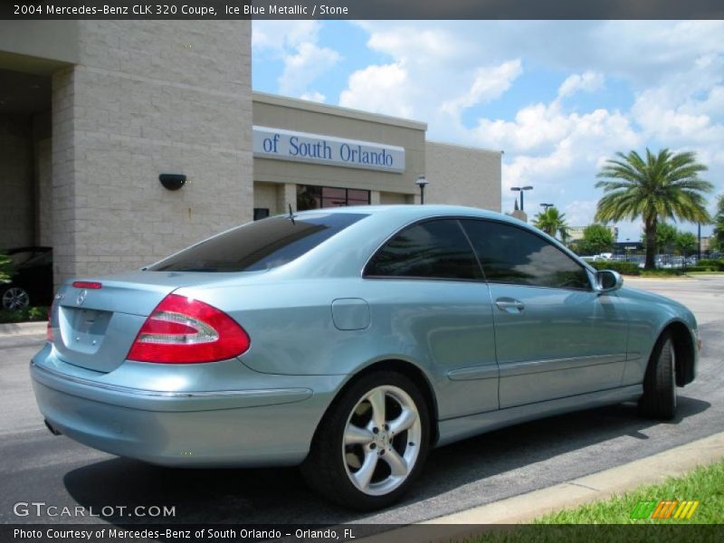 Ice Blue Metallic / Stone 2004 Mercedes-Benz CLK 320 Coupe