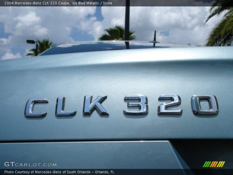 Ice Blue Metallic / Stone 2004 Mercedes-Benz CLK 320 Coupe