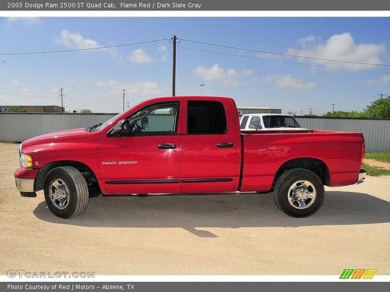 Flame Red / Dark Slate Gray 2003 Dodge Ram 2500 ST Quad Cab