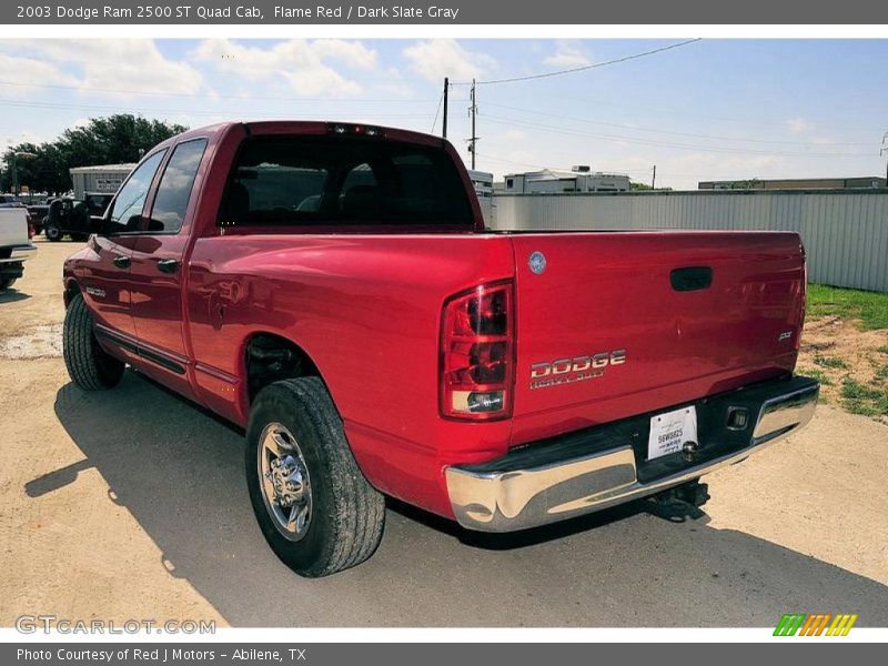 Flame Red / Dark Slate Gray 2003 Dodge Ram 2500 ST Quad Cab