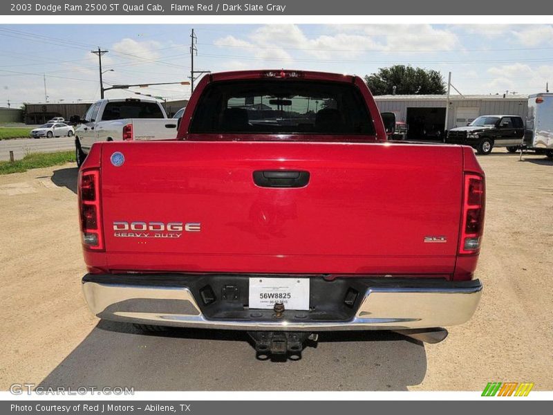 Flame Red / Dark Slate Gray 2003 Dodge Ram 2500 ST Quad Cab