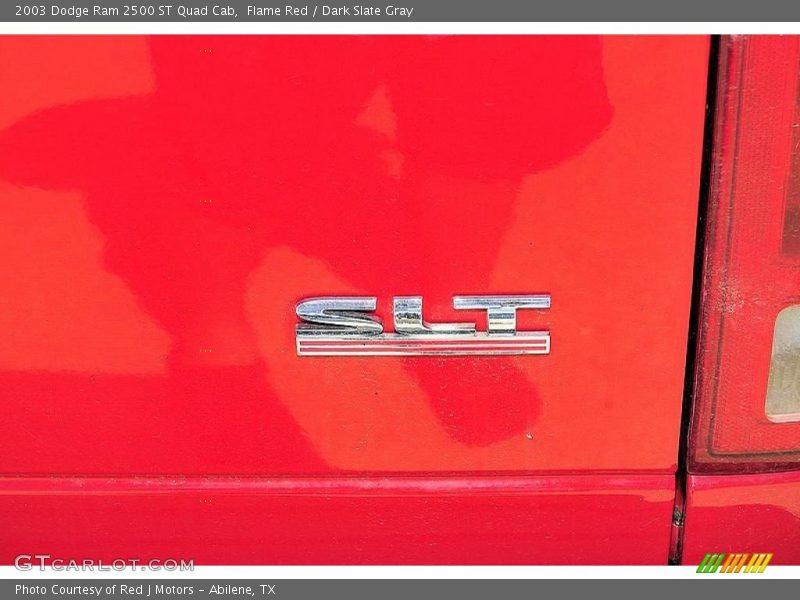 Flame Red / Dark Slate Gray 2003 Dodge Ram 2500 ST Quad Cab