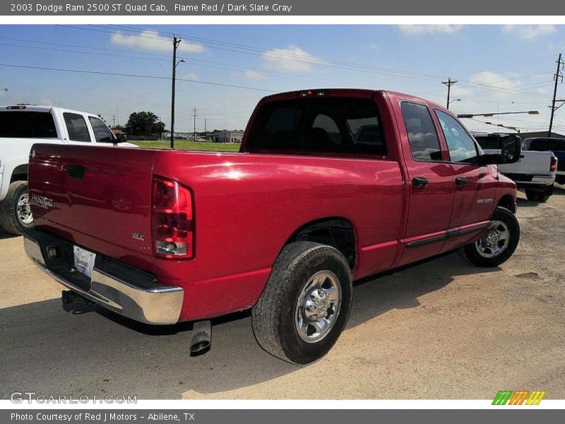 Flame Red / Dark Slate Gray 2003 Dodge Ram 2500 ST Quad Cab