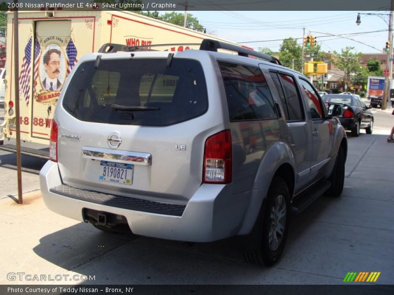 Silver Lightning / Graphite 2008 Nissan Pathfinder LE 4x4