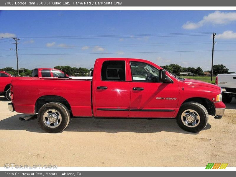 Flame Red / Dark Slate Gray 2003 Dodge Ram 2500 ST Quad Cab