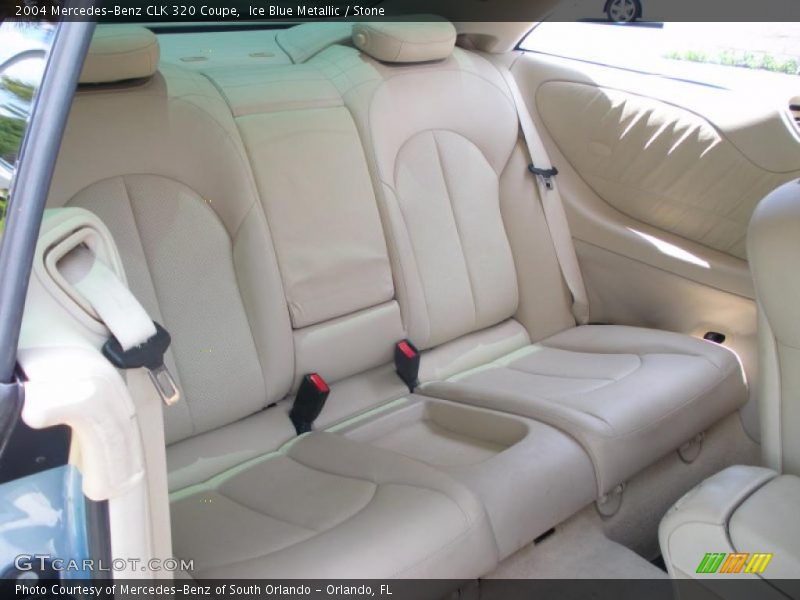 Ice Blue Metallic / Stone 2004 Mercedes-Benz CLK 320 Coupe