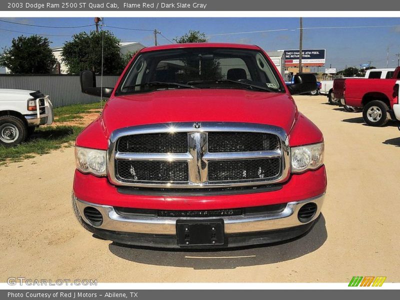 Flame Red / Dark Slate Gray 2003 Dodge Ram 2500 ST Quad Cab