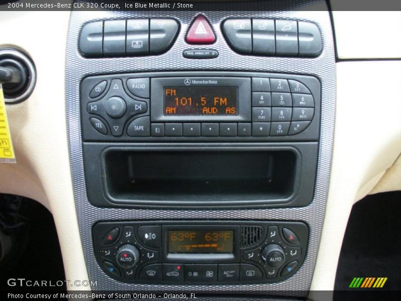 Ice Blue Metallic / Stone 2004 Mercedes-Benz CLK 320 Coupe