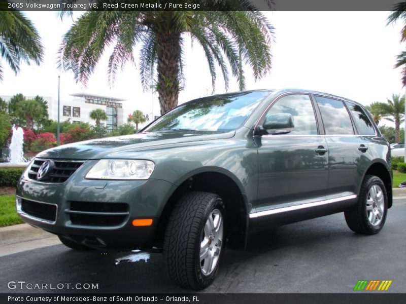 Reed Green Metallic / Pure Beige 2005 Volkswagen Touareg V8