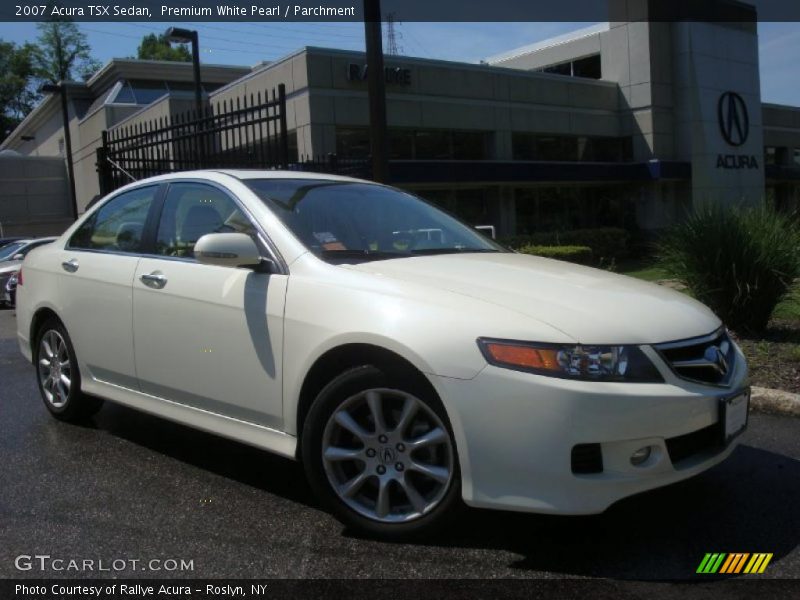 Premium White Pearl / Parchment 2007 Acura TSX Sedan