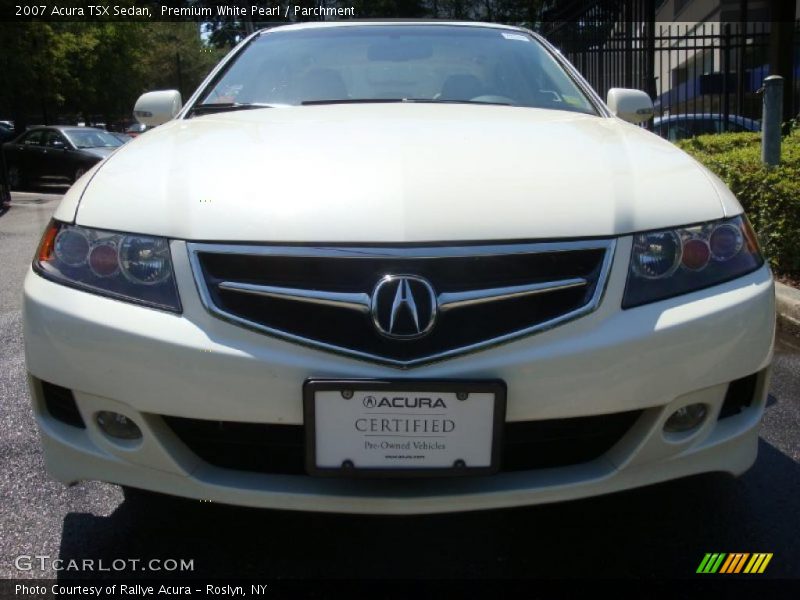 Premium White Pearl / Parchment 2007 Acura TSX Sedan