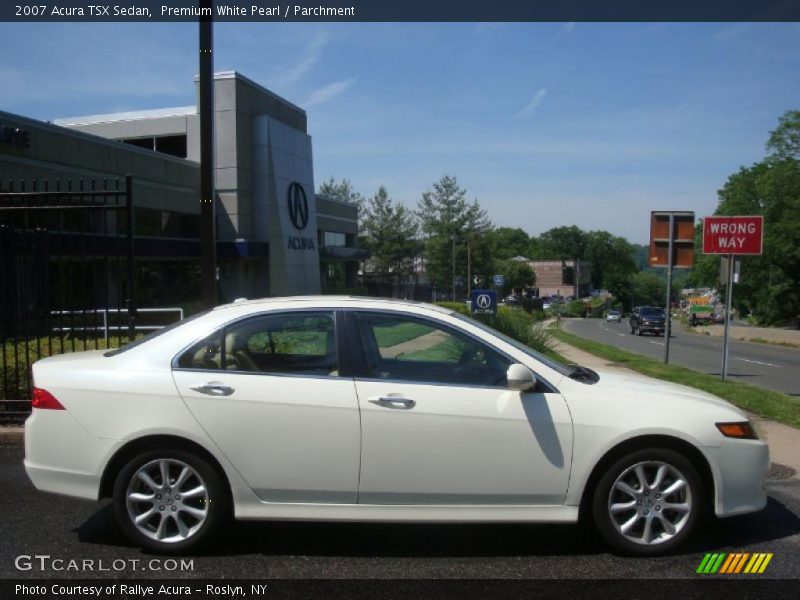 Premium White Pearl / Parchment 2007 Acura TSX Sedan